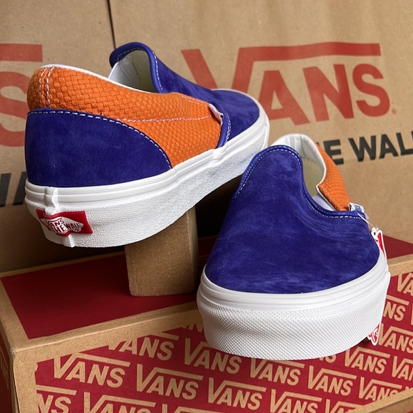 Vans Classic Slip On P&C Royal Blue/ Apricot Buff sneakers WMNS - Picture 10 of 16
